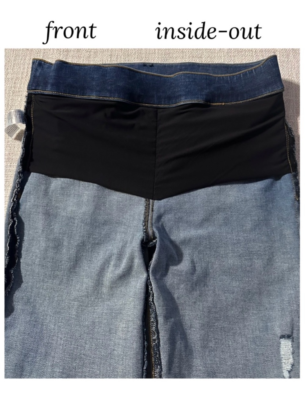 SPANX Distressed Ankle Skinny Jean Legging Sleek Chic Stretch Cottagecore Wmn M - Picture 6 of 14